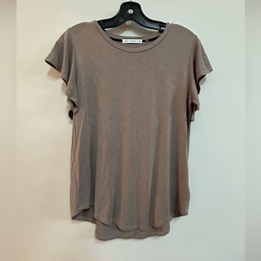 Neutral Flowy Rayon Boho Style Top